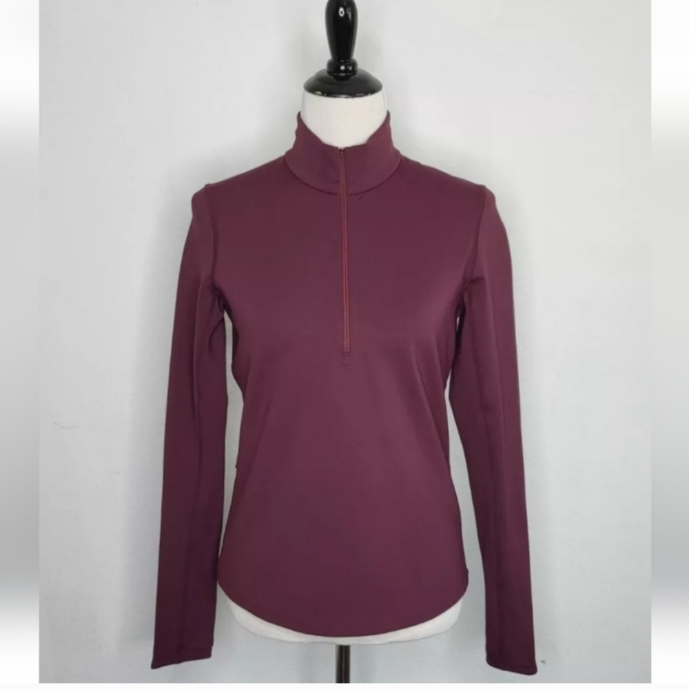 Outdoor Voices women burgundy pullover 1/4 zip jacket